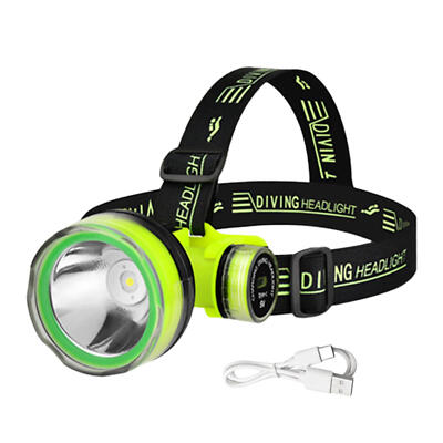 Waterproof Scuba Diving Headlamp Underwater Work Headlight Flashlight Torch 