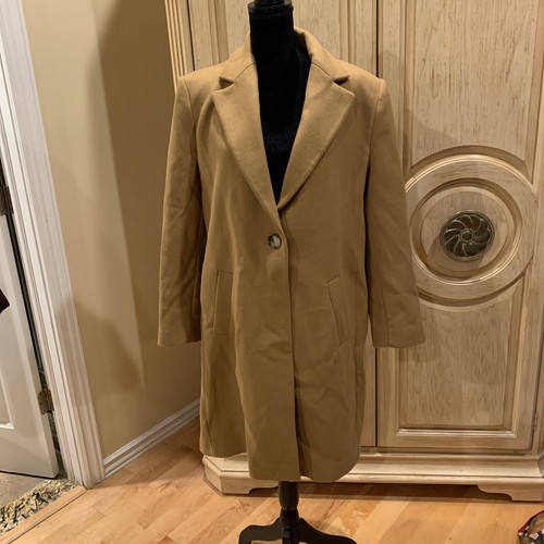 ジャケット・アウター ZARA Manteco Wool Blend Fitted Coat ZARA MANTECO WOOL BLEND COAT CAMEL NWT 2296/694 XXL NEW | eBay