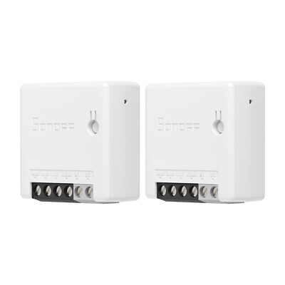 2Pack SONOFF ZBMINI DIY Zigbee Two Way Smart Switch Module Works With Zigbee Hub
