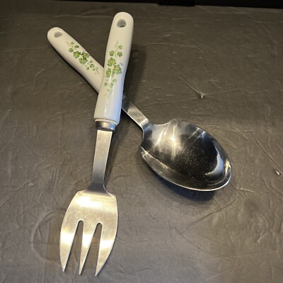 Corelle Coordinates Callaway Ivy Serving Utensil Fork & Spoon
