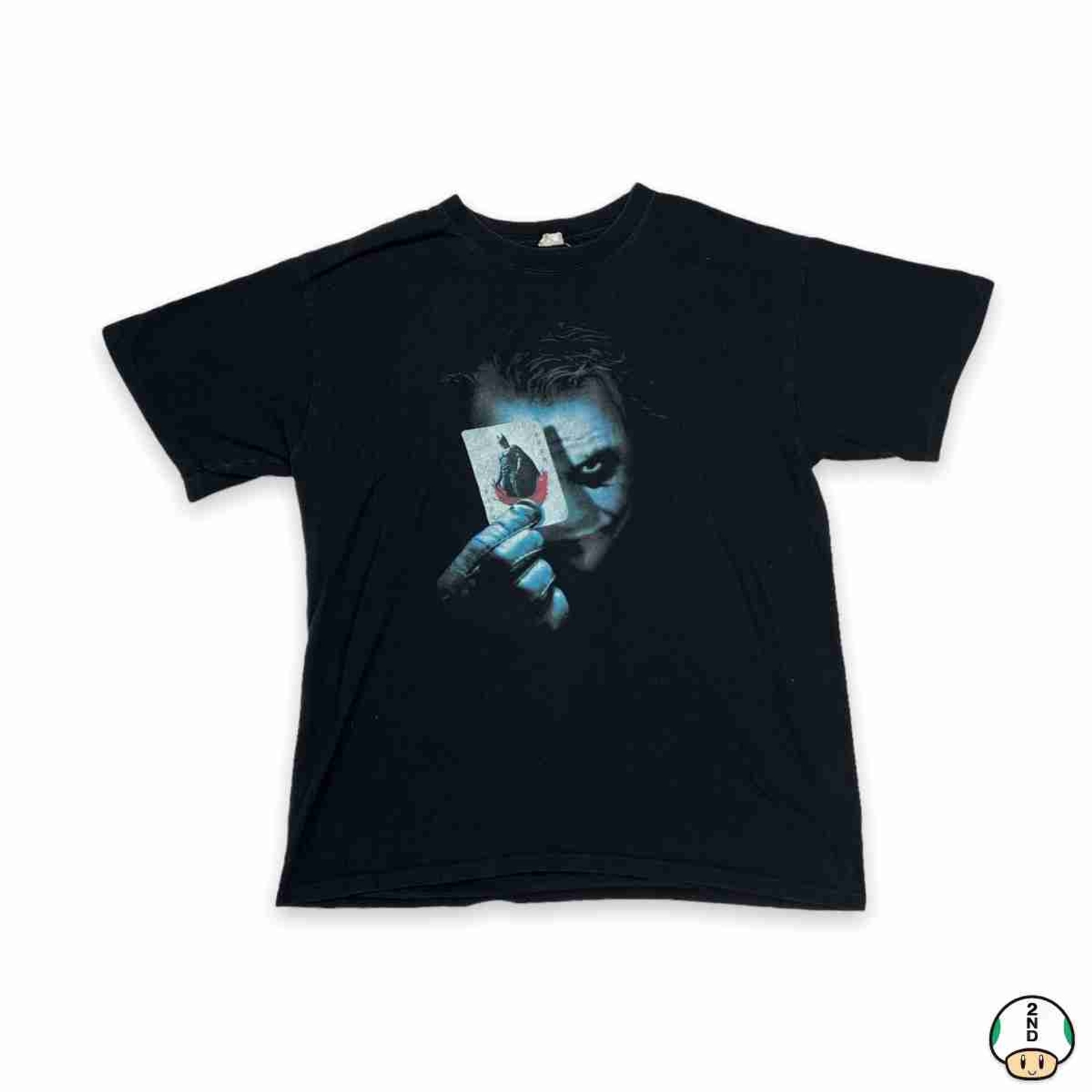 Vintage 2008 The Dark Knight T Shirt Mens Large Black Joker