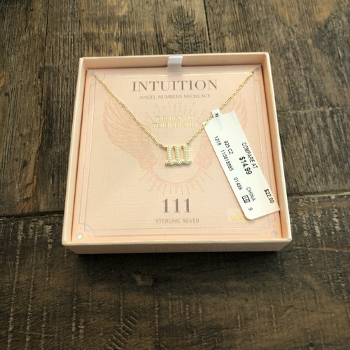 Olivia and Jackson Intuition Angel Numbers 111 Necklace | eBay