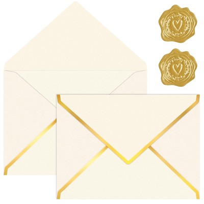 30 Pack 5x7 inch. Envelopes for Invitations,250g Colored Business Mailing Env...