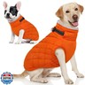 AOFITEE Winter Jacket for Extra Large Dogs, Warm Turtleneck Dog Coat with Back Zipper, Waterproof Dog Puffer Coat for Large Dogs,Winter Jacket Warm Snowsuit for Border Collie, Golden Retriever