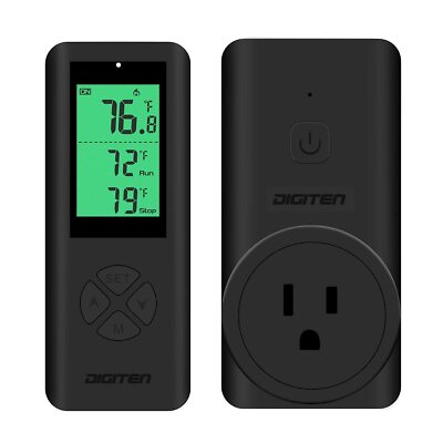 DIGITEN Wireless Thermostat Plug-in Temperature Controller Outlet Remote Cont...