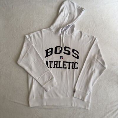 Hugo Boss X Russell Athletic WHITE Sweatshirt Men s Multiple Sizes