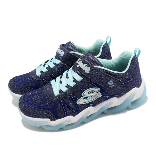

Skechers S Lights-Hyper Surge Navy Blue Strap Kids Preschool Casual Casual 302330-LNVTQ, Multi-coloured, S Lights-hyper Surge