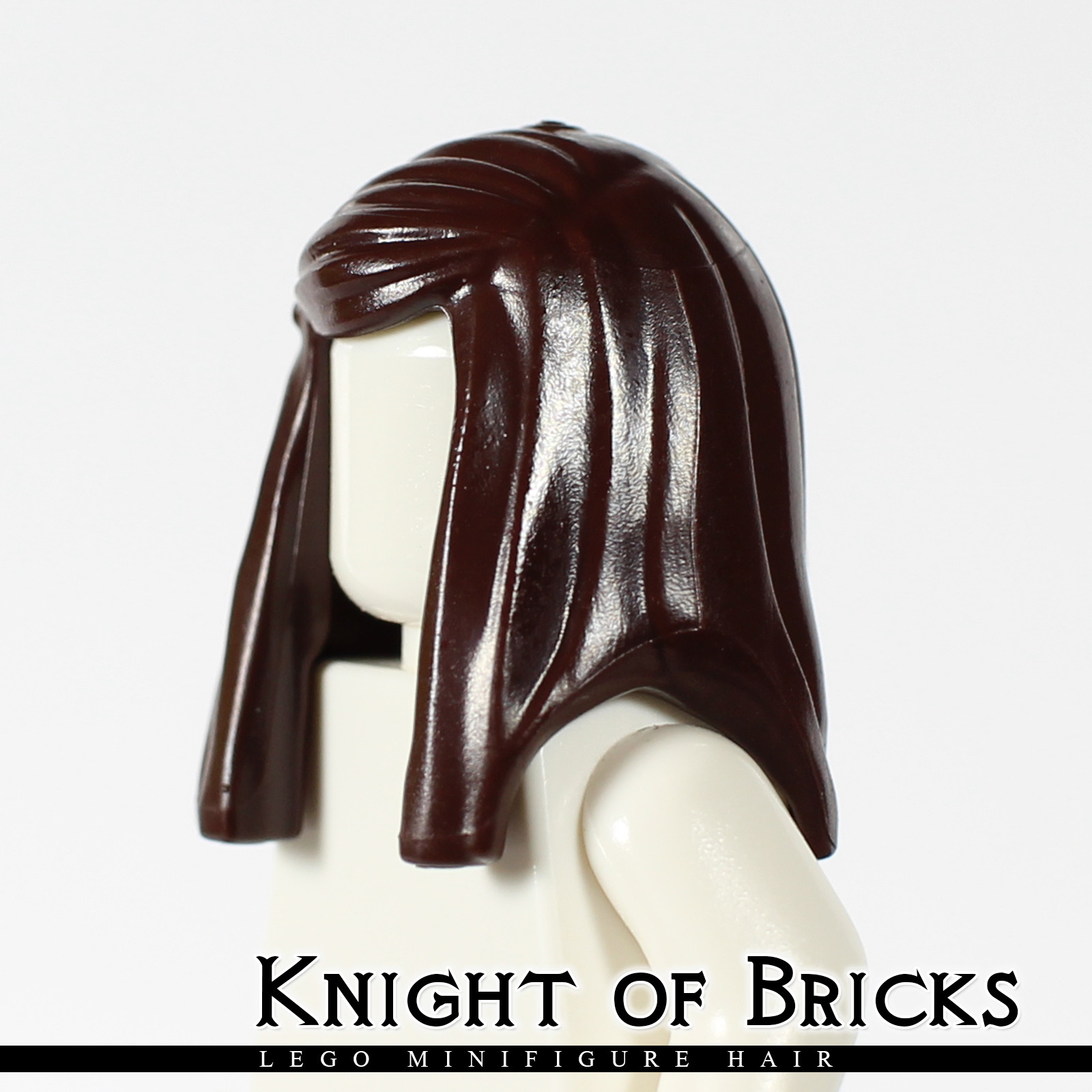 LEGO Minifigure Hair DARK ORANGE 92083 Female Girl Long Straight with Side Part