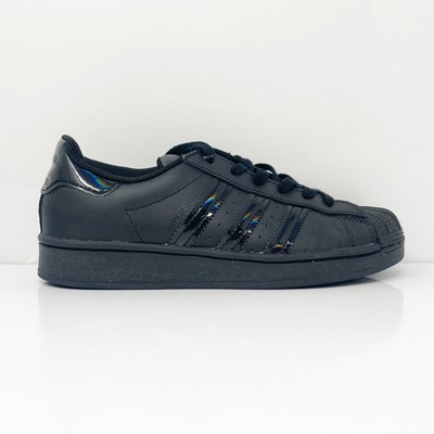 Adidas Boys Superstar FV3149 Черные повседневные кроссовки, размер 2, Черный, Superstar