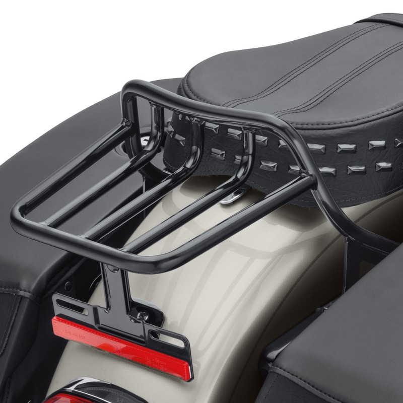 Gloss Black 2Up Luggage Rack Mount Fit For Harley Softail Fat Bob FXFB 2018-2019