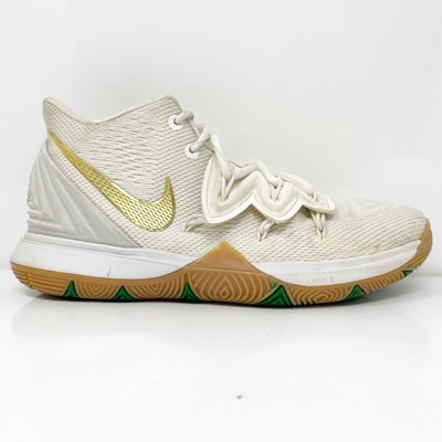 

Nike Girls Kyrie 5 AQ2456-170 Белые баскетбольные кроссовки Кроссовки Размер 5Y, Белый, Kyrie 5