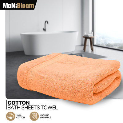 100% Cotton 35x70 Inch Bath Sheet Oversized Soft Absorbent Quick Dry Bath Towel