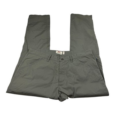 Fjallraven High Coast Fall Trousers Mens 38-39 G-1000 Grey Hiking Pants 81886