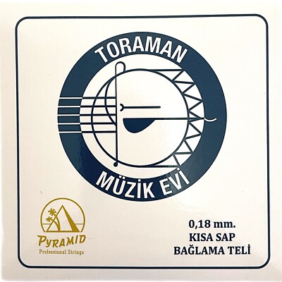   Toraman Kisa Sap Pyramid Tel 0,18 Saz / Baglama / Teli / Saiten / String