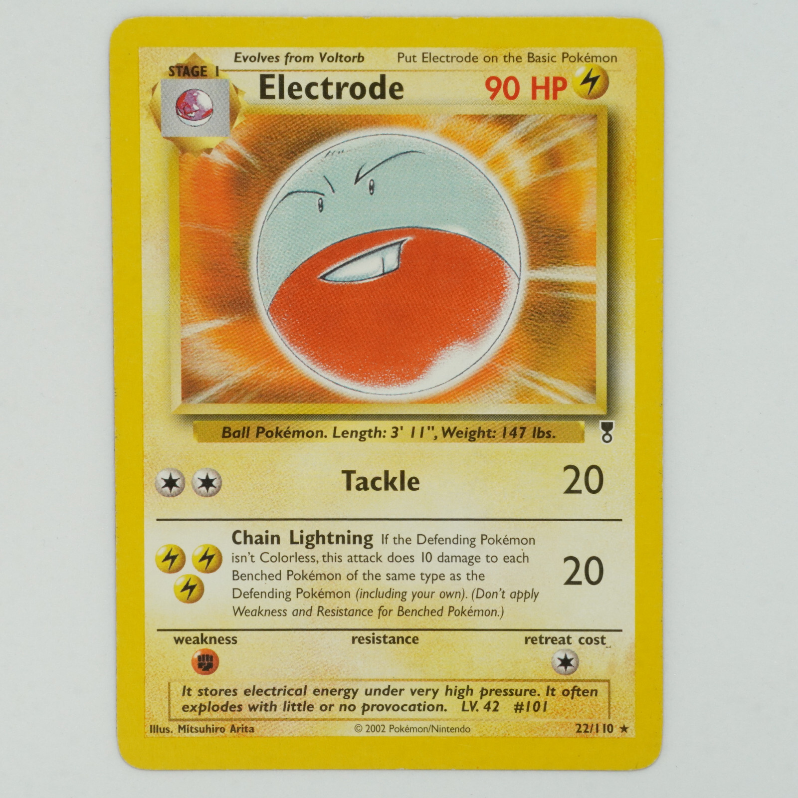Electrode 22/110 Rare Legendary Collection Pokemon Card | eBay