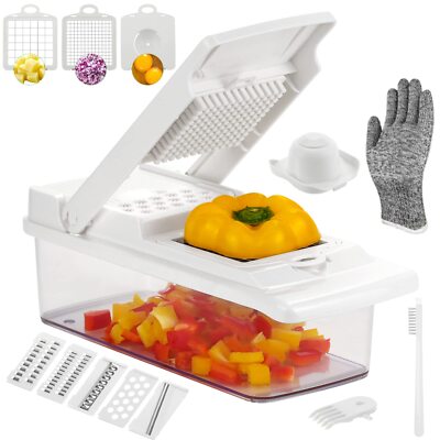 EOIBIS Vegetable Chopper, Pro Onion 13-in-1 Mandoline Slicer professional food C
