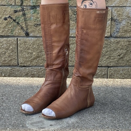 Archival Very Rare Distessed Miu Miu Boots from 90's | eBay