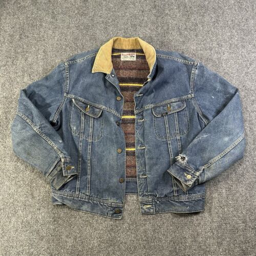 Lee Storm Rider 101lj Denim Jacket Size 46 Long Vintage 60s Lee Storm Rider 101lj Denim Jacket Size 46 Long Vintage 60s
