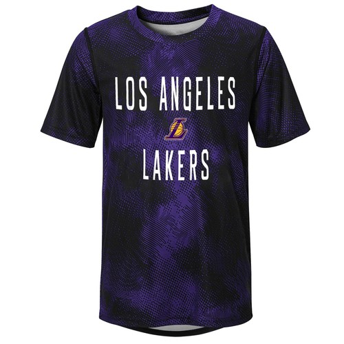 Футболка Outerstuff Los Angeles Lakers NBA для мальчиков и молодежи Court сублимированная футболка Dri-Teck