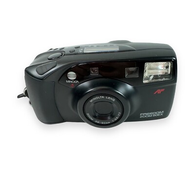 Vintage Minolta Freedom Zoom 90EX 35mm Film Camera Point & Shoot 38-90mm Zoom