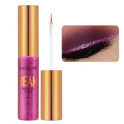 FOCALLURE Beam Eyeliner Metallic Glitter Shimmer Eye Liner Waterproof Liquid ...