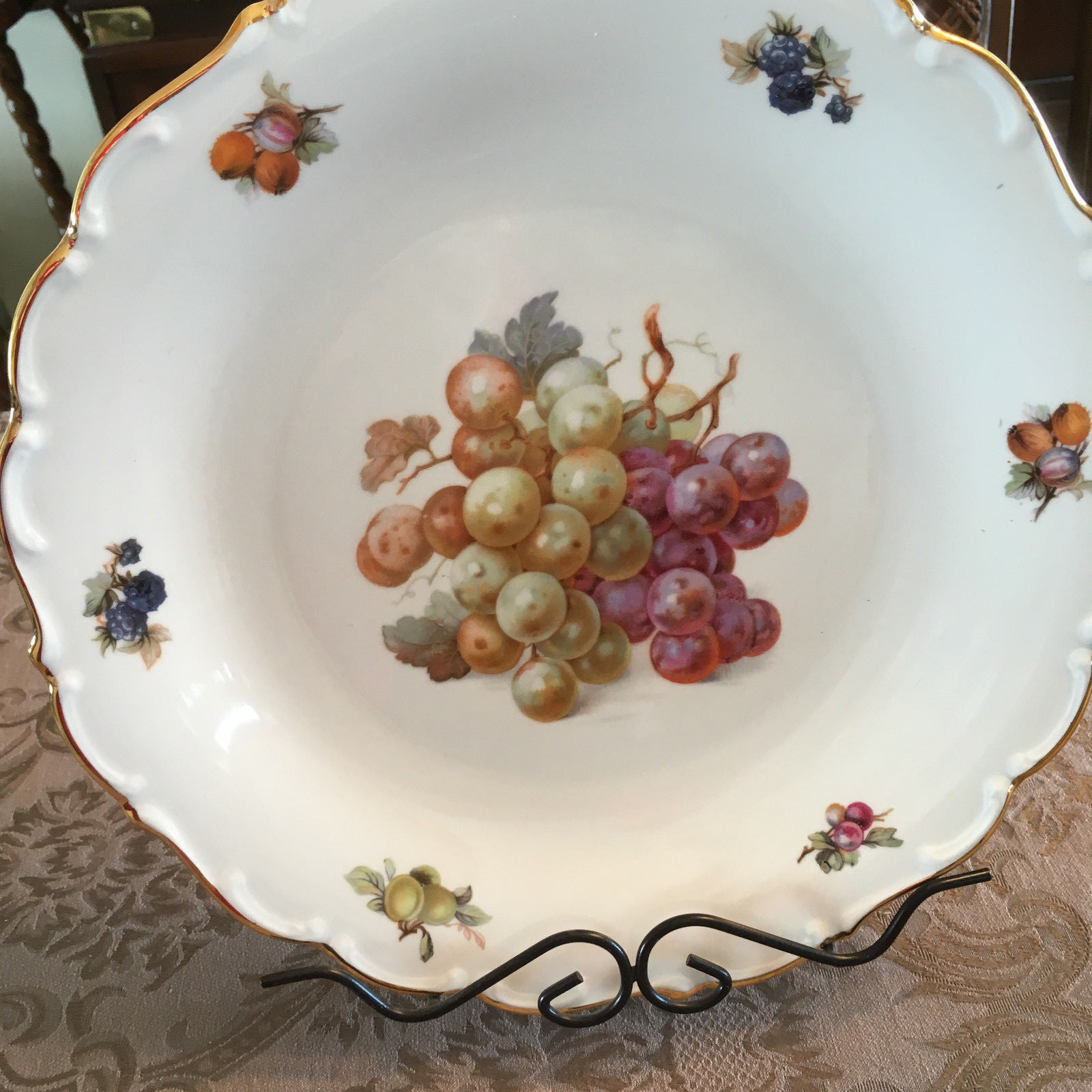Schumann Arzberg Plate Platter Decorative Fruit Motif