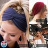 AQOKKA Extra Wide Headbands for Women Large Turban Headband Non Slip Boho Elastic Hairband Hair Twisted Knot Head Bands Accessories
