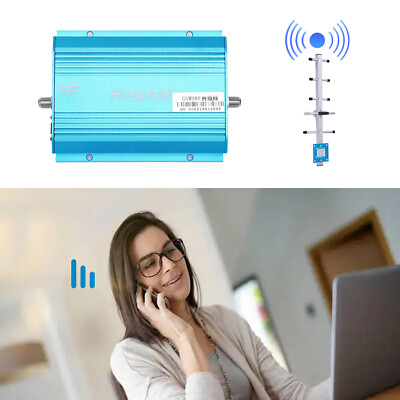 GSM980 Cell Phone Signal Booster Home Mobile Repeater Amplifier Antenna 110V