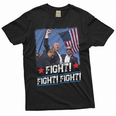 Trump Fist Pump Fight Fight Fight T-shirt PA Shooting DJT 2024 president Trump T