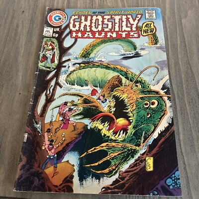 GHOSTLY HAUNTS #39 BRONZE AGE CHARLTON COMICS HORROR 1974! NO RESERVE! 3.0