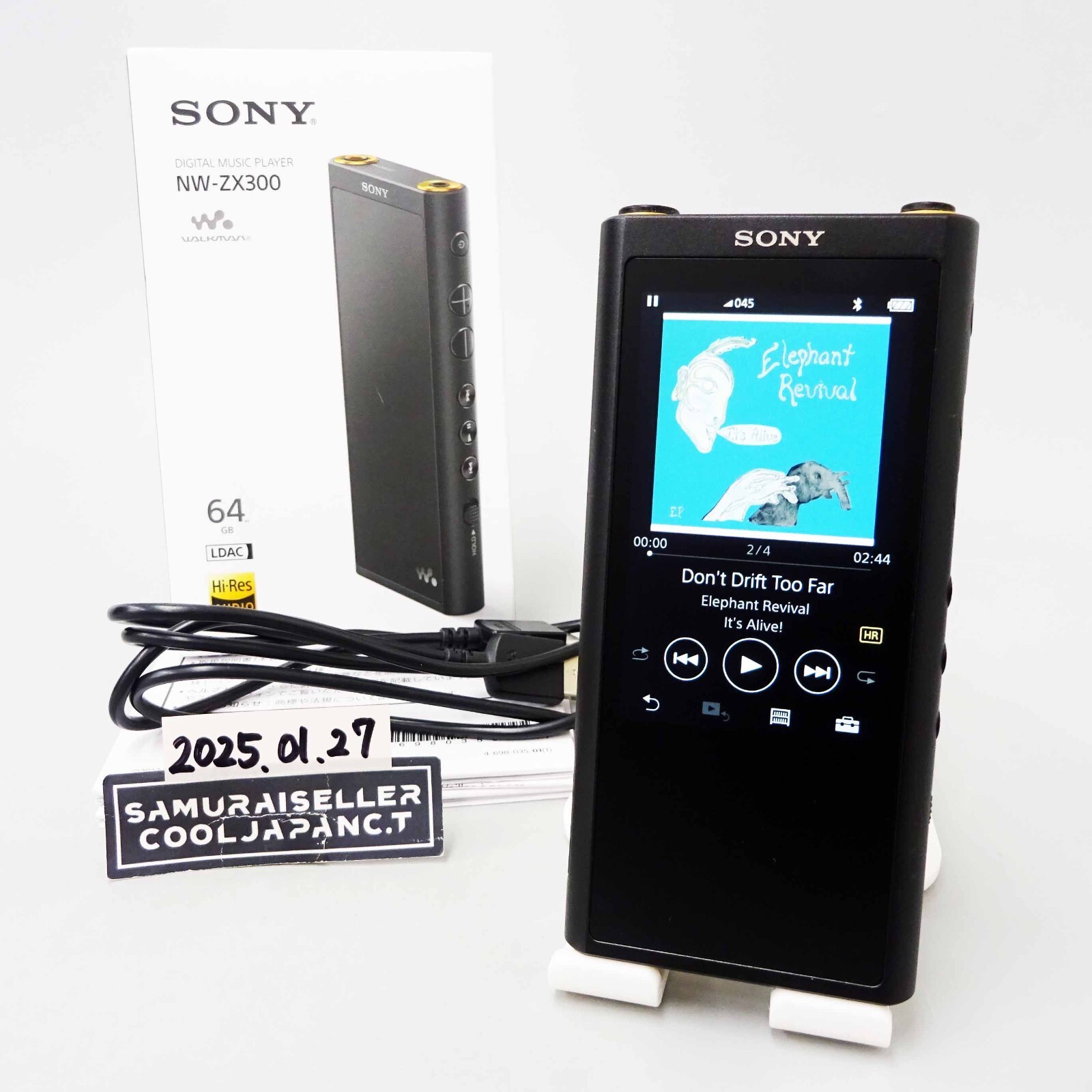 Sony NW-ZX300 Black Hi-Res Walkman 64GB Digital Music Player