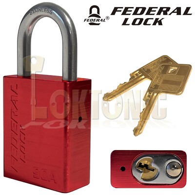 Federal 90A 38mm High Security Weather Resistant Solid Aluminium Padlock