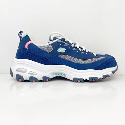 

Skechers Womens D Lites 149060 Синяя повседневная обувь Кроссовки Размер 7, Синий, D Lites