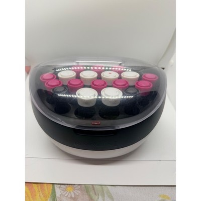 Remington Ionic Conditioning Hair Setter 20 Velvet Rollers H5600 Pink White Blk