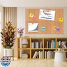 6 Packs Brown Cork Board Felt Board Tiles, Bulletin Board 12