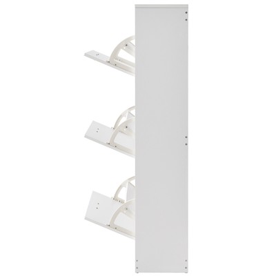 VEVOR Shoe Cabinet with 3 Flip Drawers Shoe Storage Cabinet for Entryway