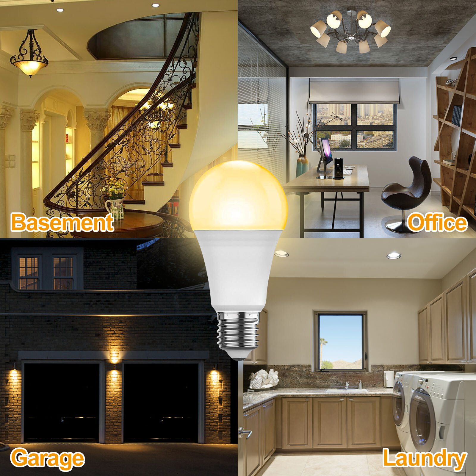 LED Light Bulbs Dimmable 5W/7W/9W E27 Screw Base Spot Light Energy Saving US
