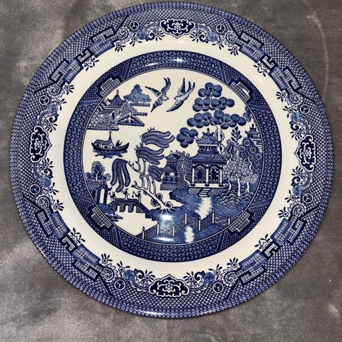 Churchill England Blue Willow 10 3/8" Dinner Plate  - Free Ship