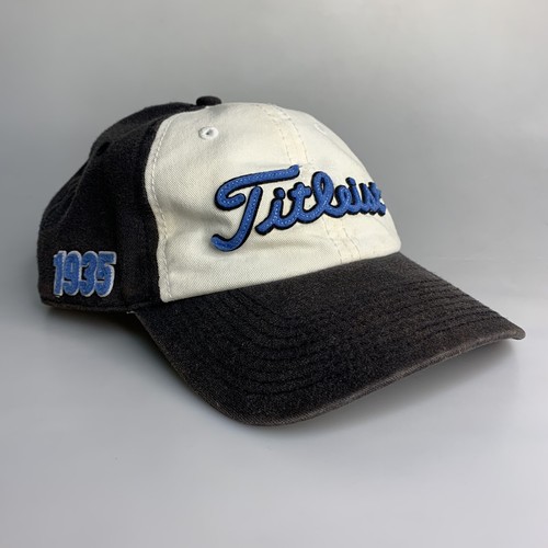 Titleist キャップ 青 EST 1935 Titleist 1935 Hat Cap Golf Fitted Flex M/L Blue White Two