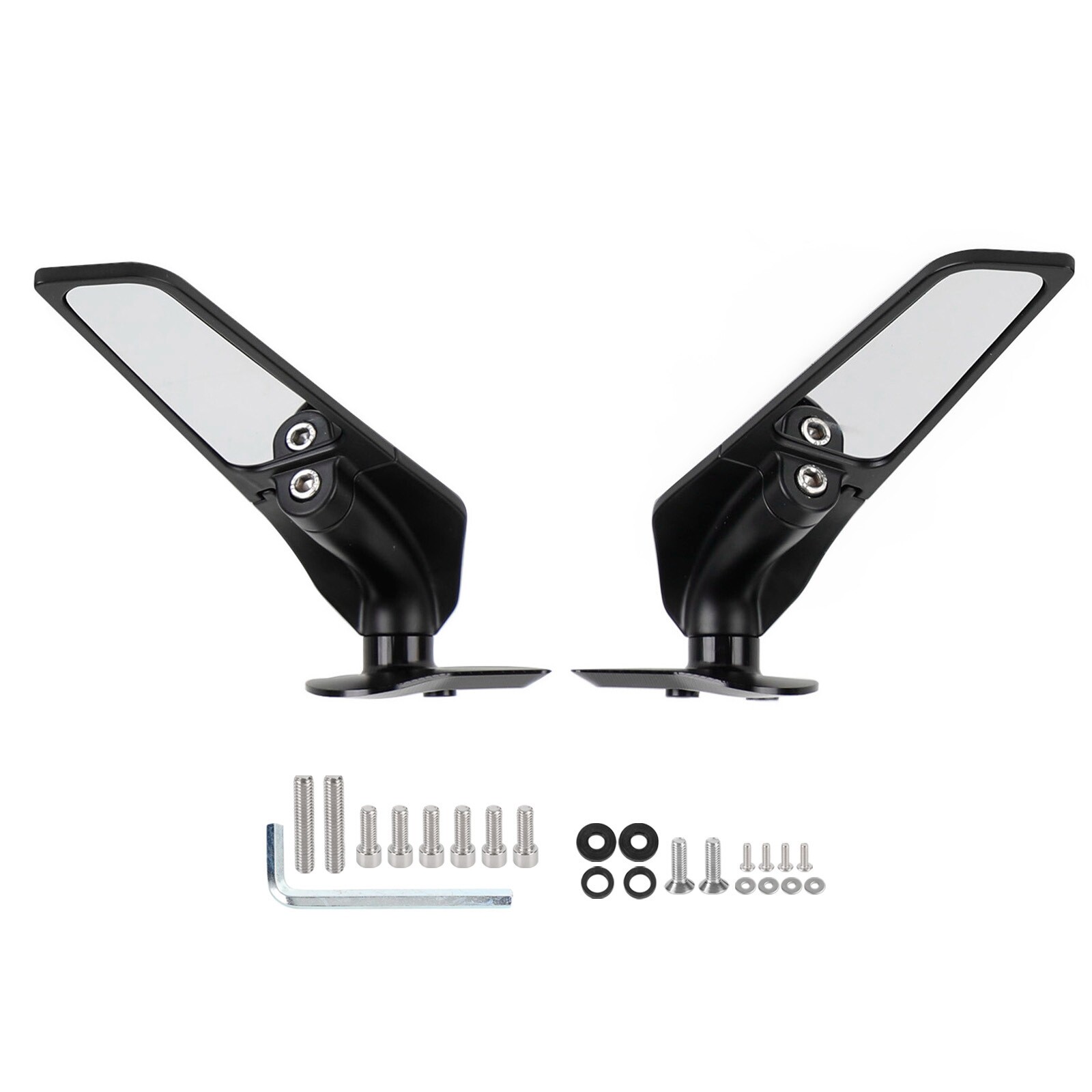 Swivel Wing Fin Rearview Mirrors For Yamaha YZF-R6 2017-2021 YZF-R7 2021-2022