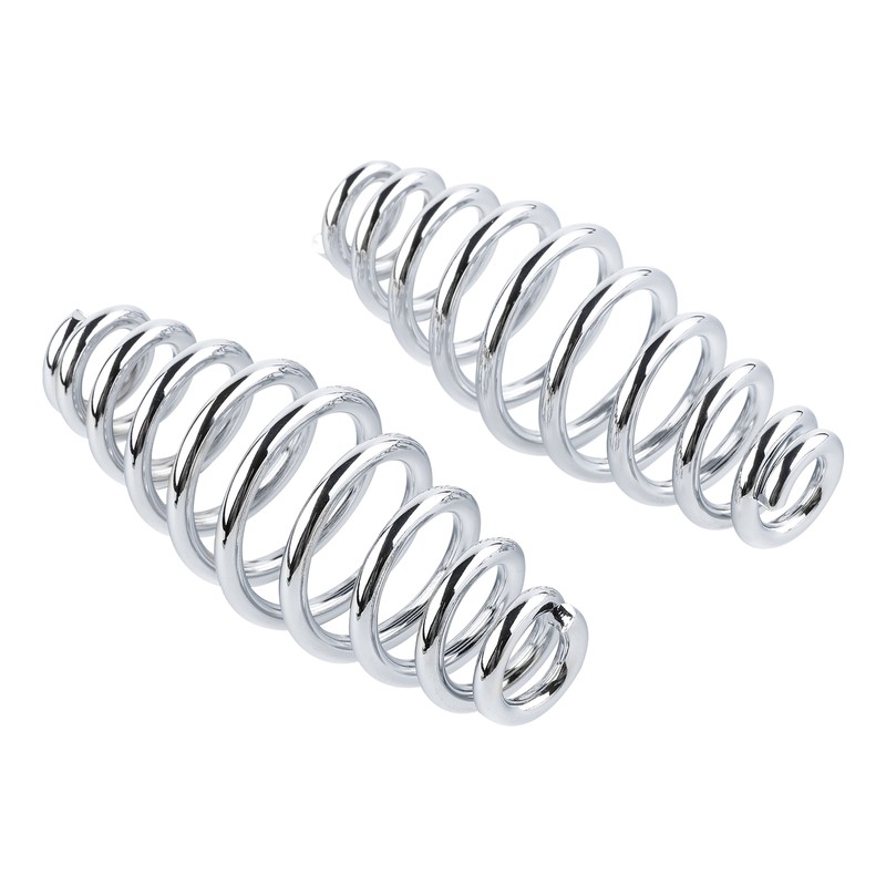 Bike Chrome 5" Barrel Coiled Solo Seat Springs for Harley Chopper Bobber Softail