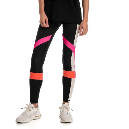 

[578022-01] Женские леггинсы Puma CHASE, Black/fuchsia purple
