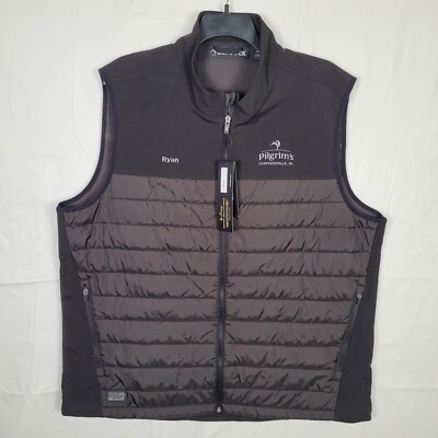 NEW Dri Duck Men's Summit Puffer Body Softshell Vest Mens 2XL Embroidered Name