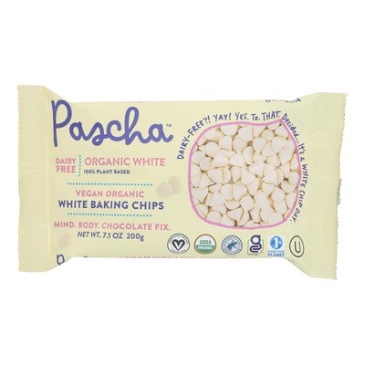 Pascha Organic Rice Milk Chocolate Baking Chips - Case Of 8 - 7 Oz
