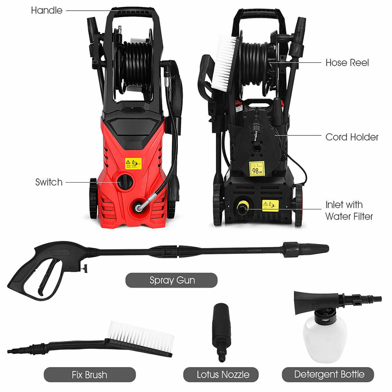 PRESSURE POWER WASHER 2030 PSI Electric Cleaner 1.7 GPM 1800W
