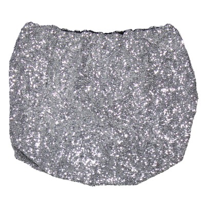 Pre-owned Attico The  Ladies Grey Sequins Mini Skirt In Gray