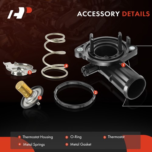 Thermostat Housing w/ Gasket Assembly for Chrysler Town & Country Dodge Jeep Ram