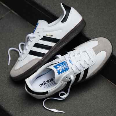 Adidas Samba OG White Black Gum B75806 Men Size 7-13 INSTANTSHIP!