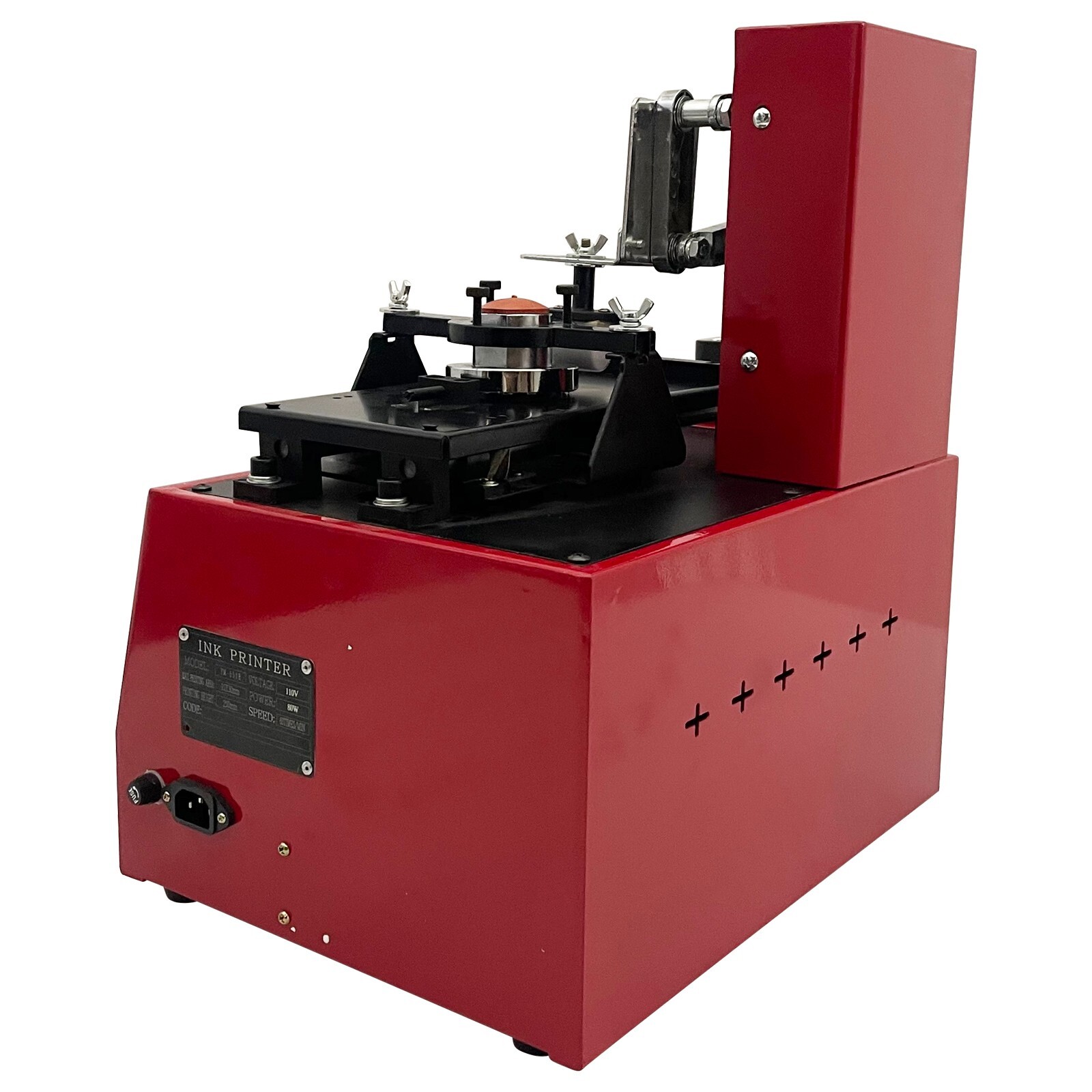 YM-600B 110V 80W Electric Sealed Ink Cup Pad Printer Date Logo Printing