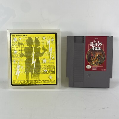 The Bard's Tale (Nintendo NES, 1991) with Rental Case - TESTED
